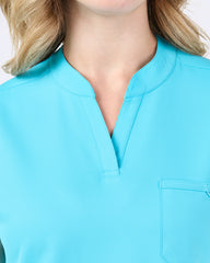 Zavate Women's 1189 1-Pocket STRETCH Dynamic Top Turquoise
