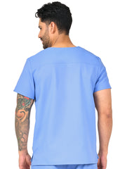 Zavate Men’s 1 Pocket Trailblazer Scrub Top 1197 Ceil Blue