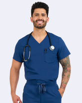 Zavate Men’s 1 Pocket Trailblazer Scrub Top 1197 Navy