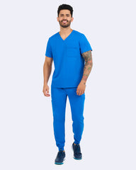 Zavate Men’s 1 Pocket Trailblazer Scrub Top 1197 Royal Blue