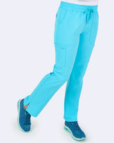 Zavaté 3063 5 pocket STRECTH Energy Straight Leg Pant Turquoise