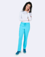 Zavaté 3063 5 pocket STRECTH Energy Straight Leg Pant Turquoise
