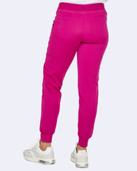 Zavate Ava Therese 3080 Women's 6-Pocket STRETCH Smile Face Elastic Waistband Cargo Jogger Scrub Pants