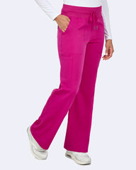 Zavate Ava Therese Avery Women's 6-Pocket STRETCH High Waist Cargo Wide Leg Scrub Pants