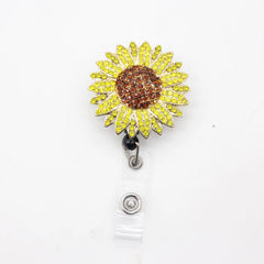 Outside the Box Sparkle & Shine Sunflower ID Badge Holder