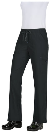Koi Basics Holly Women's 8-Pocket Stretch Cargo Scrub Pants Black