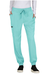 Koi Basics Gemma Women's 5-Pocket Stretch Jogger Mint
