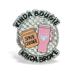 Outside the Box Kinda Bougie Kinda Broke Acrylic ID Badge Holder