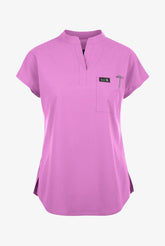 Koi Basics Ari Women's 1-Pocket Stretch Scrub Top Lavendar Bloom
