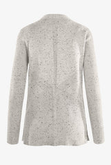 koi Essentials Kori Women's 2-Pocket Open Front Rib Knit V-Neck Scrub Cardigan