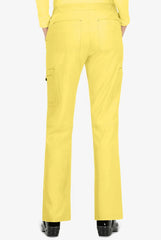Koi Basics Holly Women's 8-Pocket Stretch Cargo Scrub Pants Sunshine Yellow