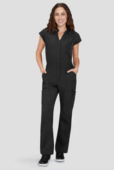 Solis x Koi Anja Women's 11-Pocket Zip Front Women's Dolman Sleeve Scrub Jumpsuit
