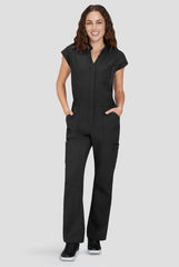 Solis x Koi Anja Women's 11-Pocket Zip Front Women's Dolman Sleeve Scrub Jumpsuit