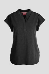 Zavate Ava Therese Cheetah Jacquard Piper Women's 2-Pocket STRETCH Dolman Sleeve Scrub Top