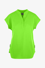 Zavate Ava Therese Piper Women's 2-Pocket STRETCH Scrub Top Electric Green