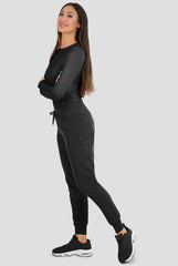 Zavate Ava Therese Cheetah Jacquard Sheba Women’s 6-Pocket STRETCH Cargo Jogger Scrub Pant