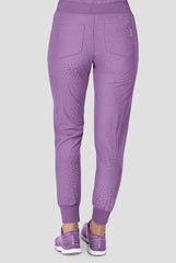 Zavate Ava Therese Cheetah Jacquard Sheba Women’s 6-Pocket STRETCH Cargo Jogger Scrub Pant