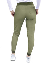 Adar Pro Women's Ultimate 4 Pocket Yoga Jogger Pant Heather Olive