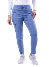 Adar Pro Women's Ultimate 4 Pocket Yoga Jogger Pant Ceil Blue