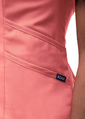 Women's Modern V-Neck Scrub Top Rapture Rose