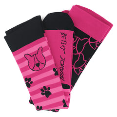 Betsey Johnson 2-pack Betsey Puppy Compression Socks
