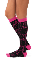 Betsey Johnson 2-pack Betsey Puppy Compression Socks