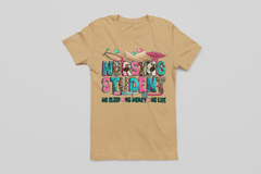 Nursing Student No Sleep Cheetah Tee