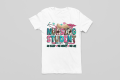 Nursing Student No Sleep Cheetah Tee
