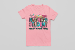 Nursing Student No Sleep Cheetah Tee