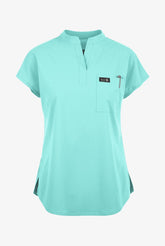 Koi Basics Ari Women's 1-Pocket Stretch Scrub Top Mint