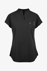Koi Basics Ari Women's 1-Pocket Stretch Scrub Top Black