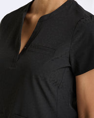 Zavate Ava Therese Cheetah Jacquard LYNX Women's 2-Pocket STRETCH Dolman Sleeve Scrub Top (Copy)