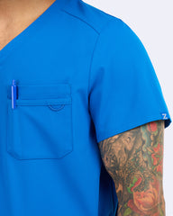 Zavate Men’s 1 Pocket Trailblazer Scrub Top 1197 Royal Blue