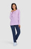 Koi Tessa Tee Lavender Iridescent Diamond Pattern Underscrub