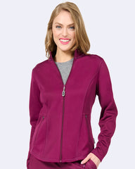 Zavate Ava Therese Megan Women's 2-Pocket Fleece Scrub Jacket