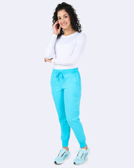 Zavaté 3060 5 pocket STRECTH Refined Jogger Pant Turquoise