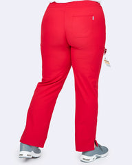 Zavaté 3063 5 pocket STRECTH Energy Straight Leg Pant Red