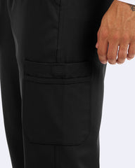 Zavate Studio Men's Activator Straight Leg Scrub Pants 3099 Black