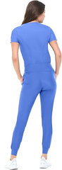 Natural Uniforms Women's 4 Pocket Ultra Cool Stretch Jogger Pants Ceil Blue