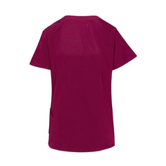 Natural Uniforms Women's Scrub Top 2 Pocket Ultra Cool Stretch Top Burgundy