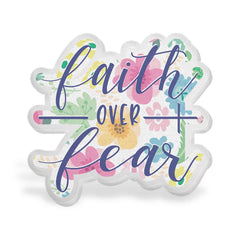 Outside the Box Faith Over Fear Acrylic ID Badge Holder