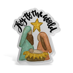 Outside the Box Joy to the World Acrylic ID Badge Holder