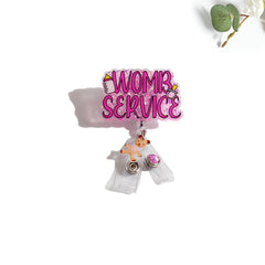 Outside the Box Womb Service Acrylic ID Badge Holder