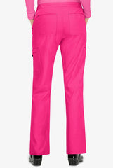 Koi Basics Holly Women's 8-Pocket Stretch Cargo Scrub Pants Flamingo Pink