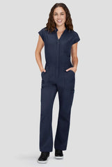 Solis x Koi Anja Women's 11-Pocket Zip Front Women's Dolman Sleeve Scrub Jumpsuit
