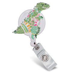 Outside the Box Sparkle & Shine Dinosaur ID Badge Holder