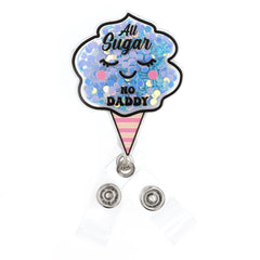 Outside the Box Cotton Candy Shaker ID Badge Holder