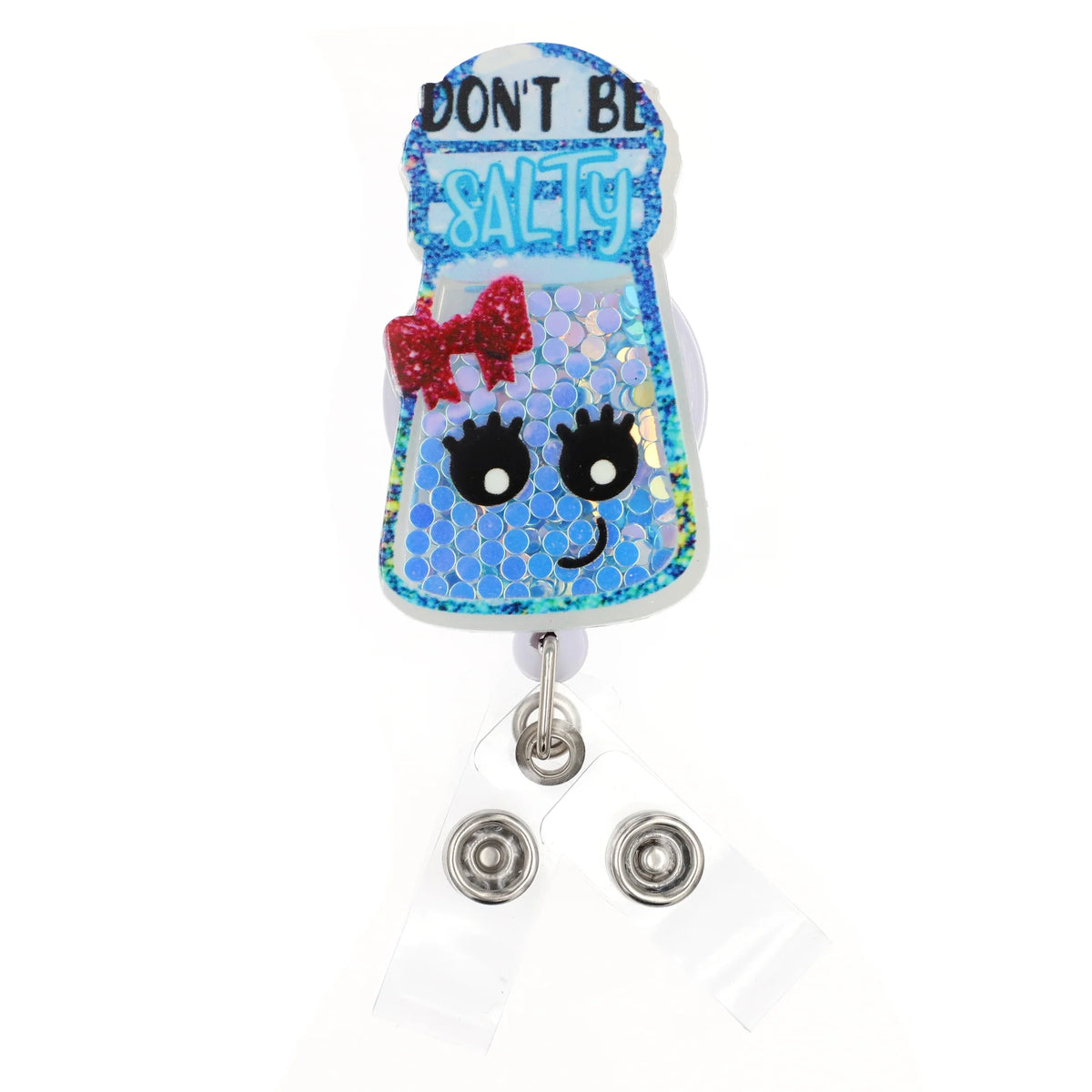 Outside the Box Glitterific Salt Shaker ID Badge Holder