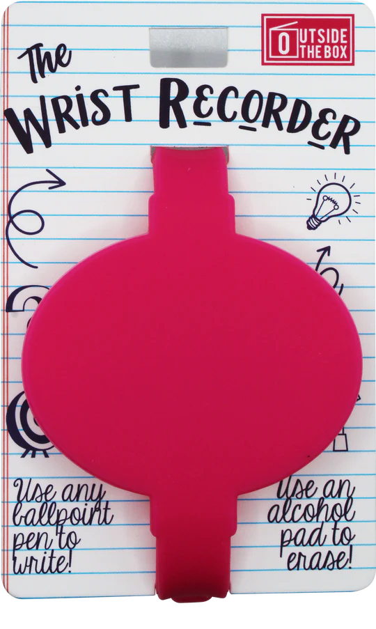 The Reusable Silicone Wrist Recorder Hot Pink