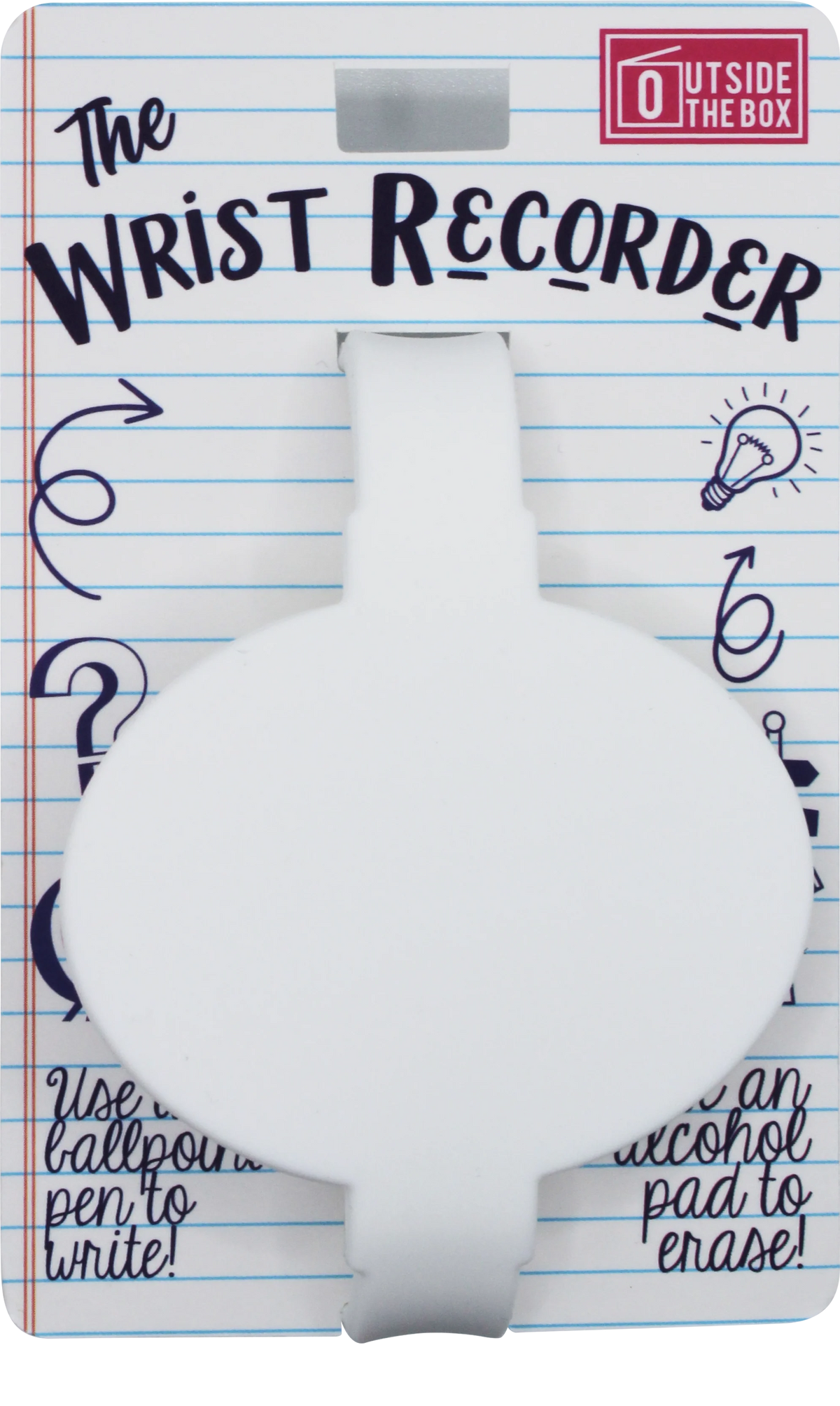 The Reusable Silicone Wrist Recorder White